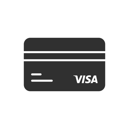 Atm card, credit card, debit card, visa icon
